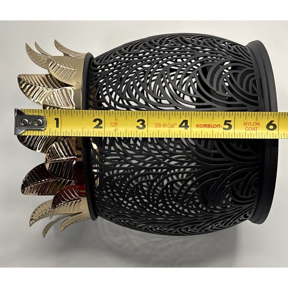 Bath & Body Works Black Pineapple Luminary 3 Wick Candle Holder NEW - Picture 9 of 10
